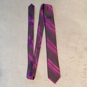 Calvin Klein Purple Striped Tie